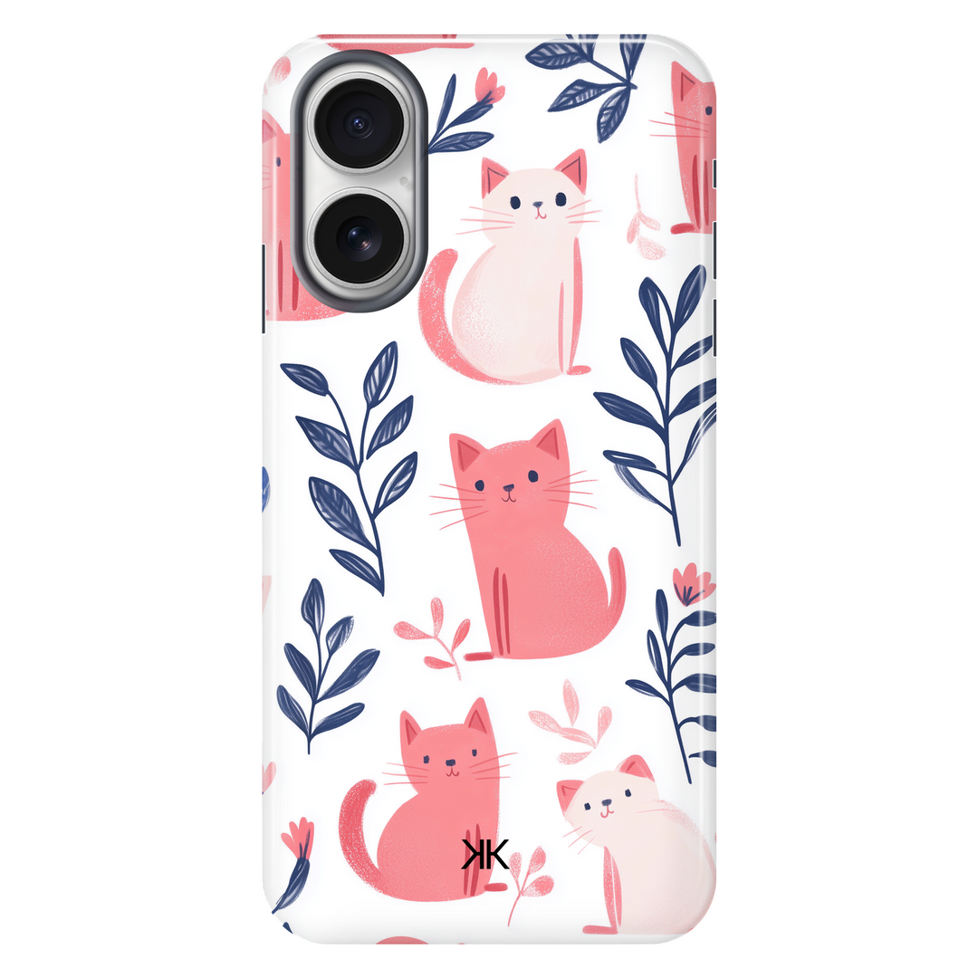 Pink and White Cats Phone Case - Tough Case - iphone-16