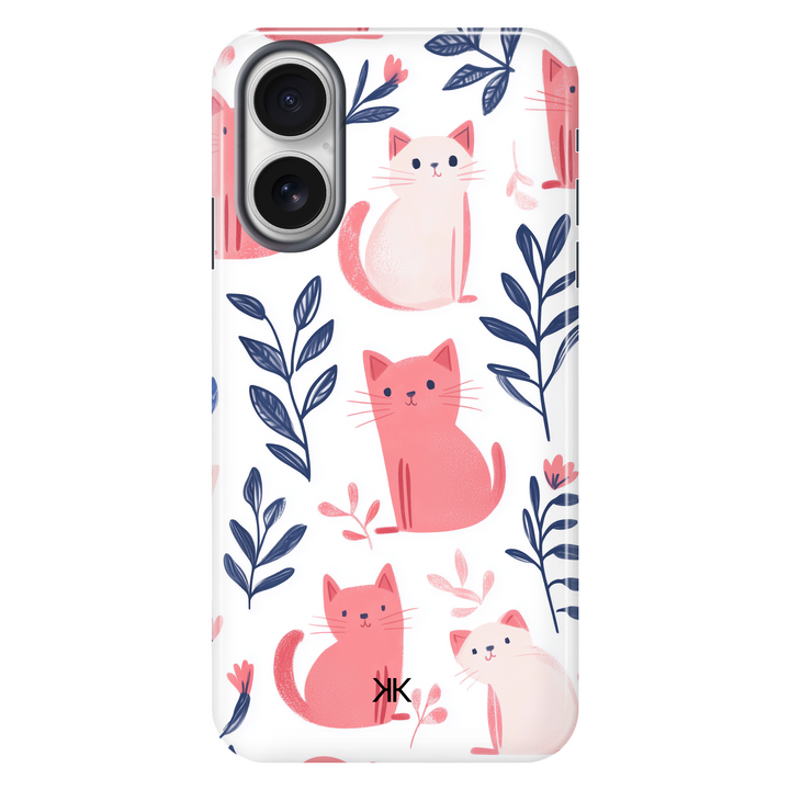 Pink and White Cats Phone Case - Tough Case - iphone-16