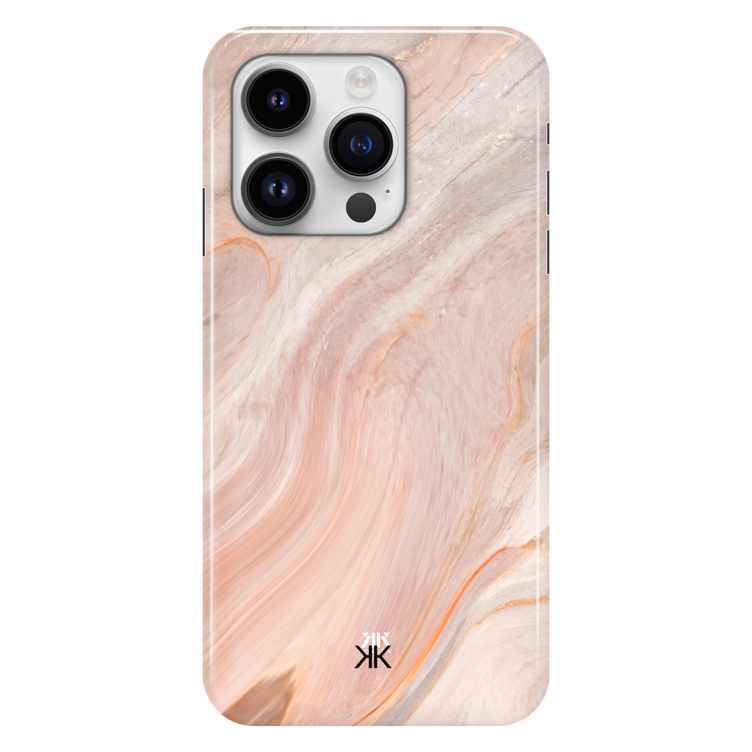 Marble Pink phone case for iPhone 14 Pro