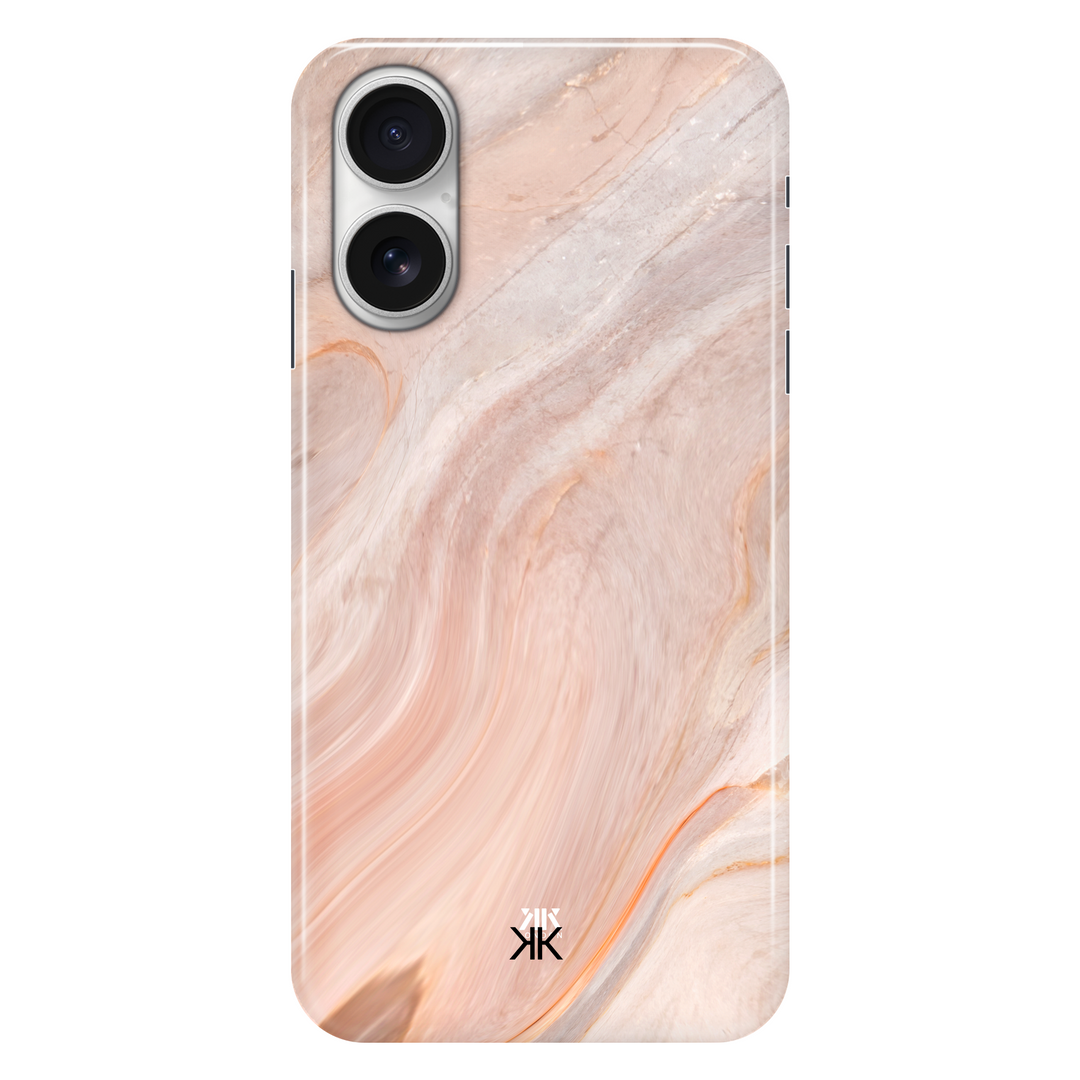 Marble Pink phone case for iPhone 16