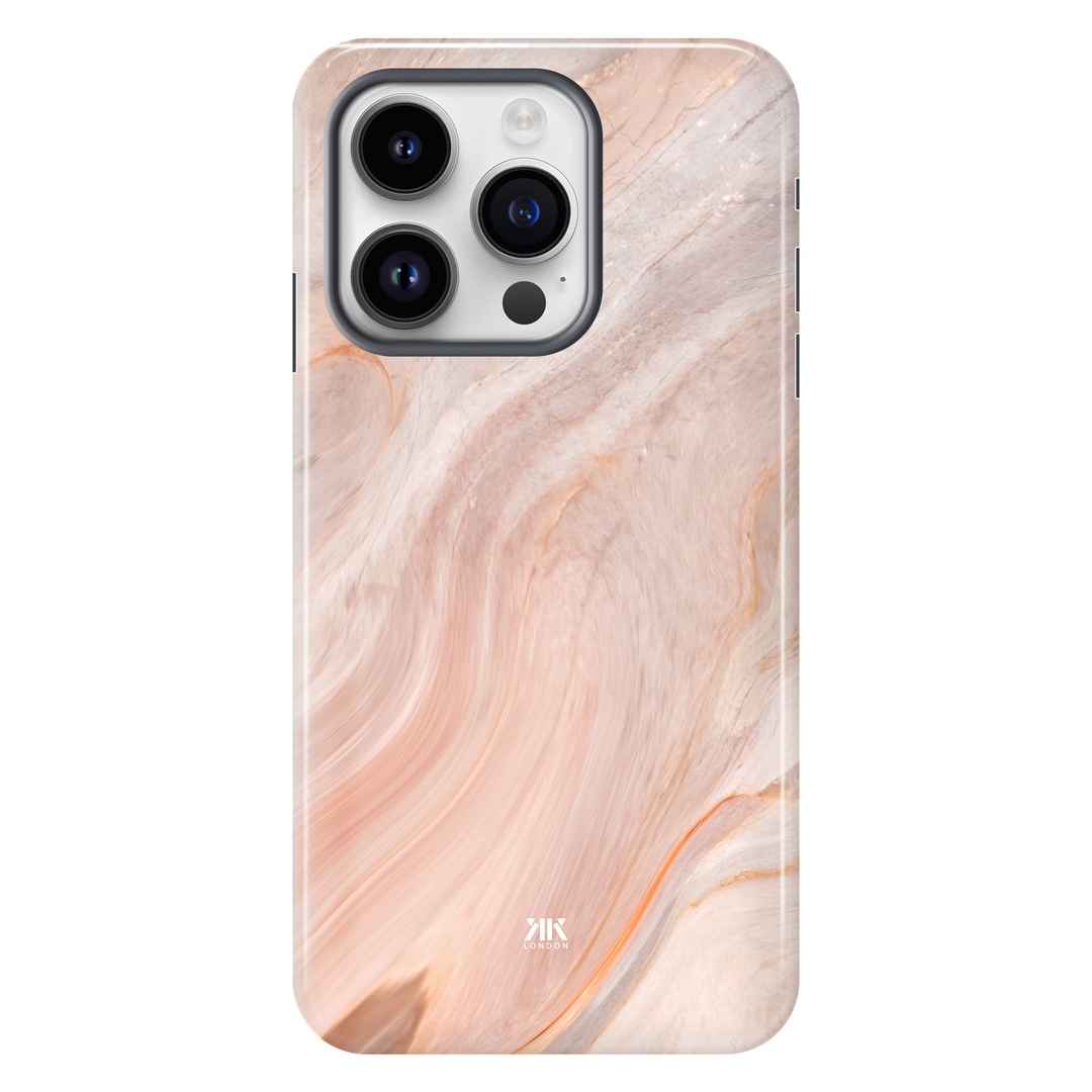 Marble Pink tough phone case for iPhone 14 Pro