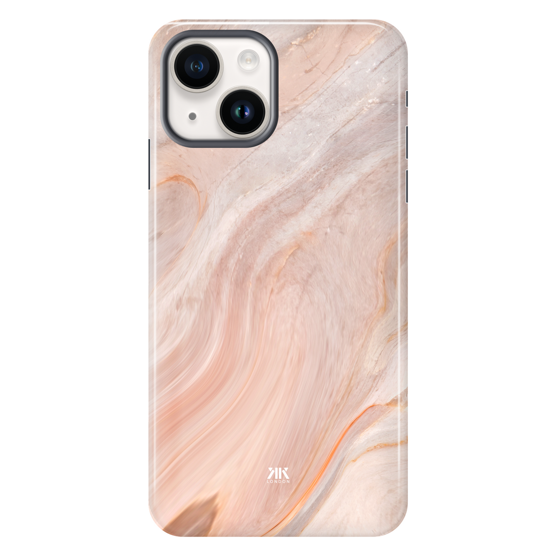 Marble Pink tough phone case for iPhone 14