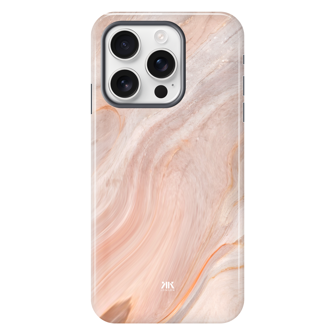 Marble Pink tough phone case for iPhone 16 Pro