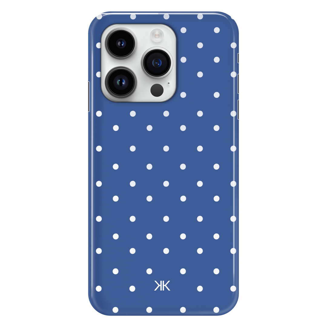 Polka Dot Blue phone case for iPhone 14 Pro