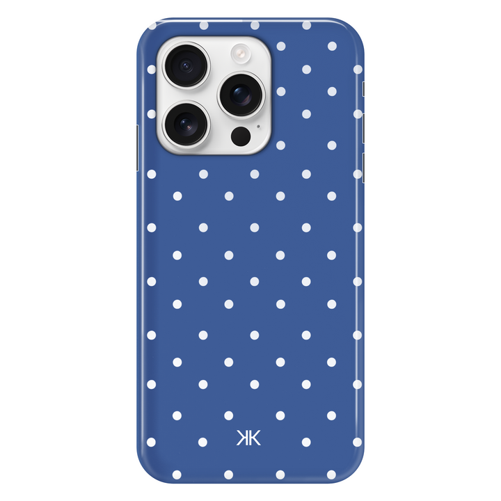 Polka Dot Blue phone case for iPhone 16 Pro