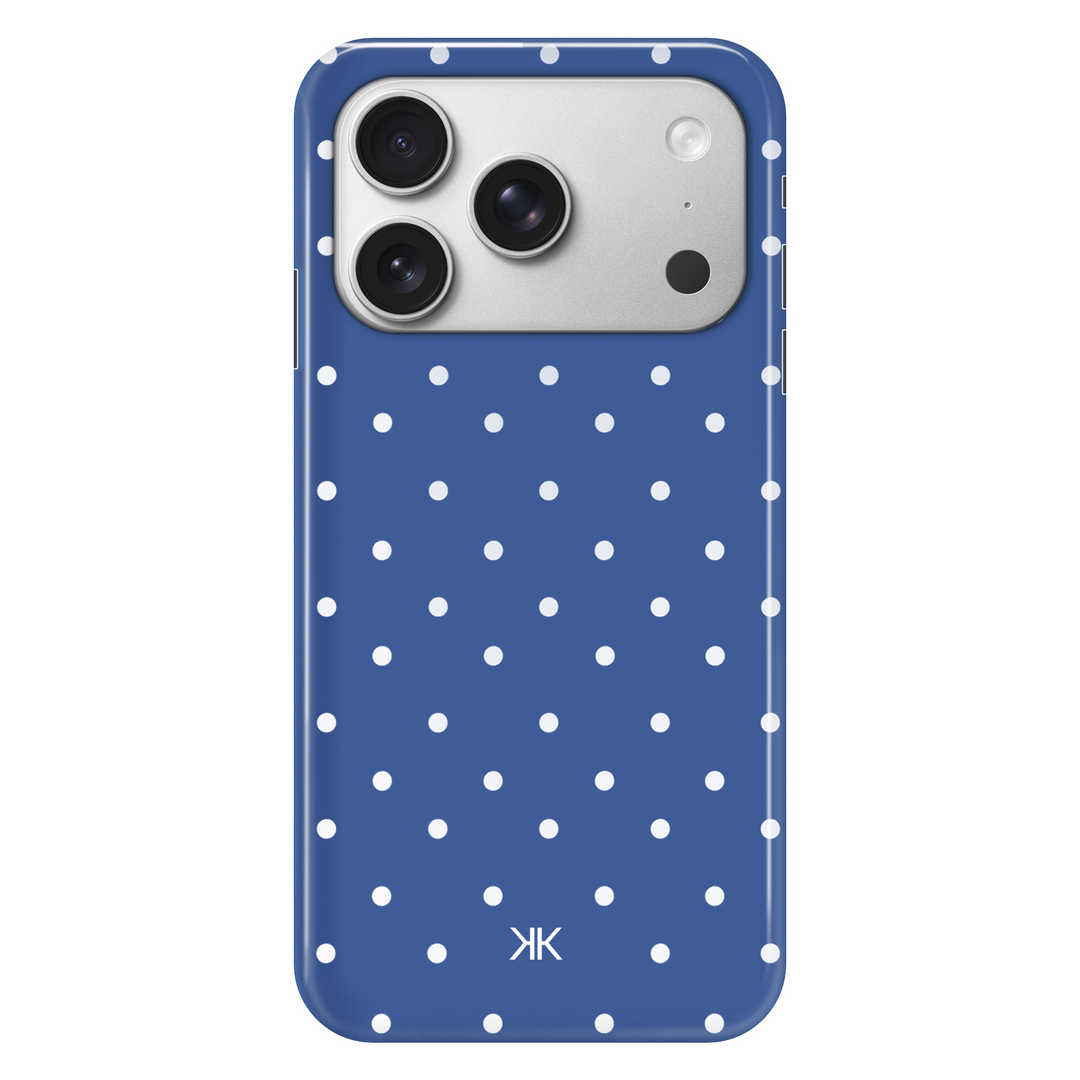Polka Dot Blue phone case for iPhone 17 Pro