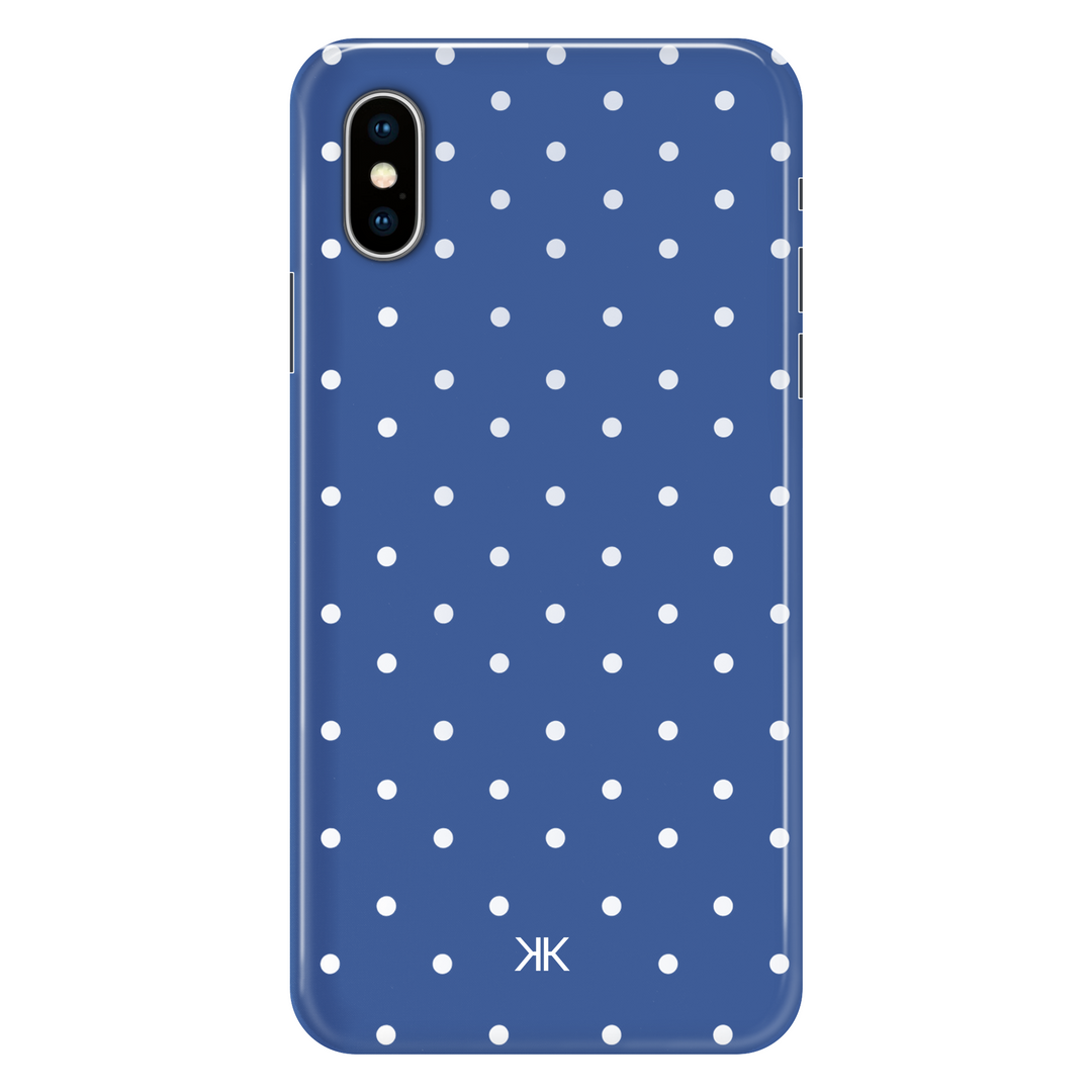 Polka Dot Blue phone case for iPhone X