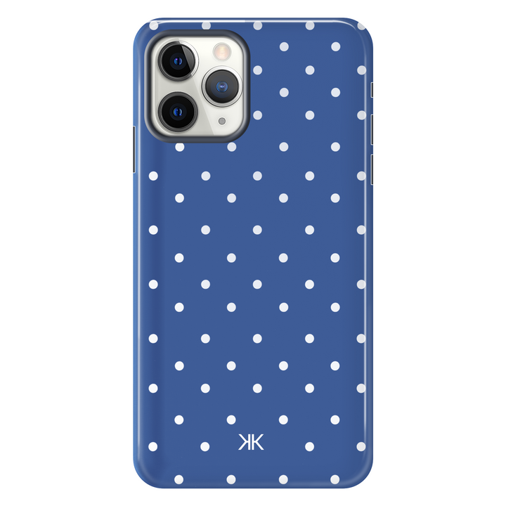 Polka Dot Blue tough phone case for iPhone 11 Pro