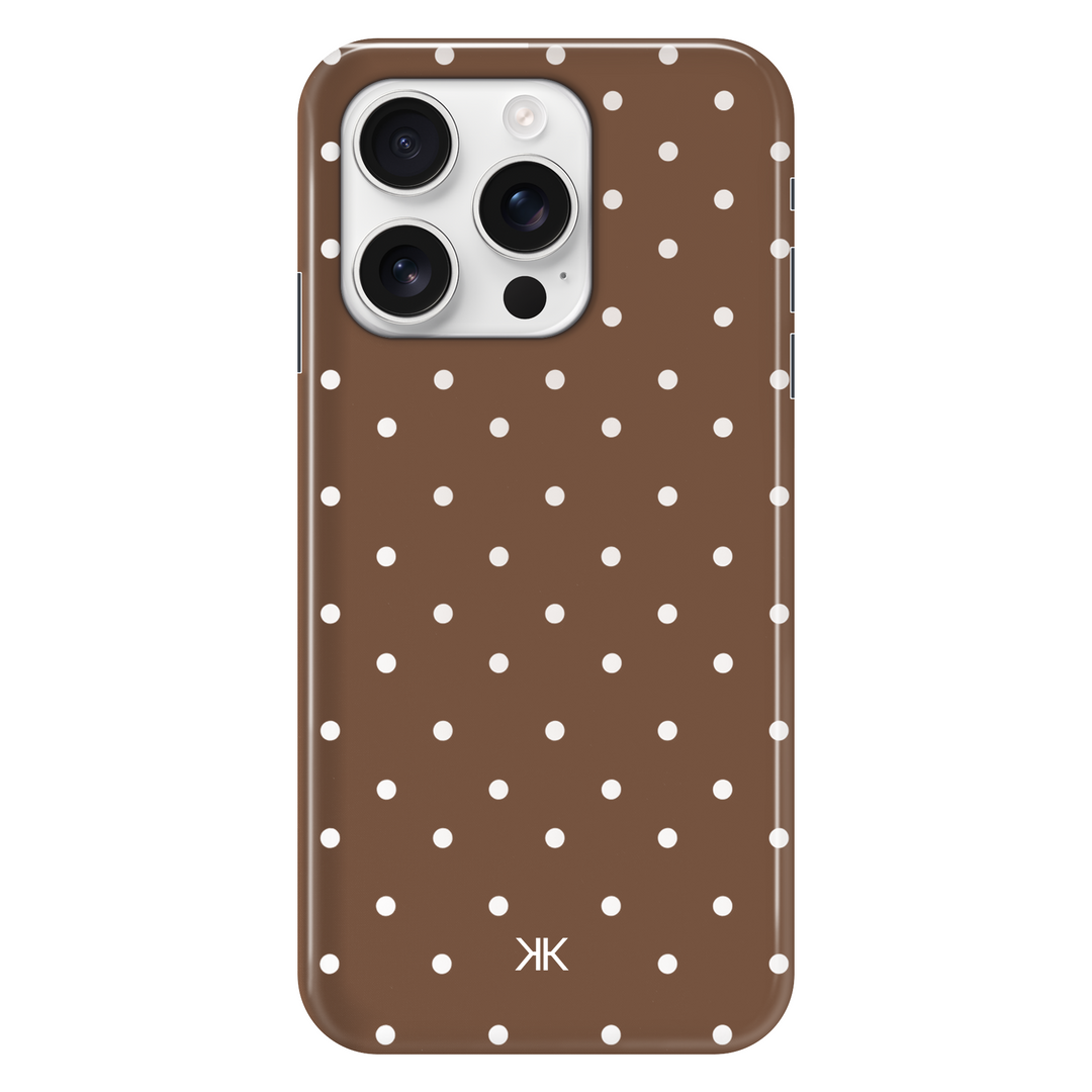 Polka Dot Brown phone case for iPhone 16 Pro