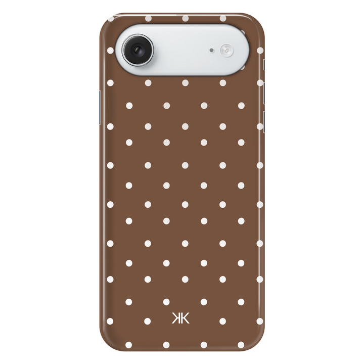 Polka Dot Brown phone case for iPhone 17 Air