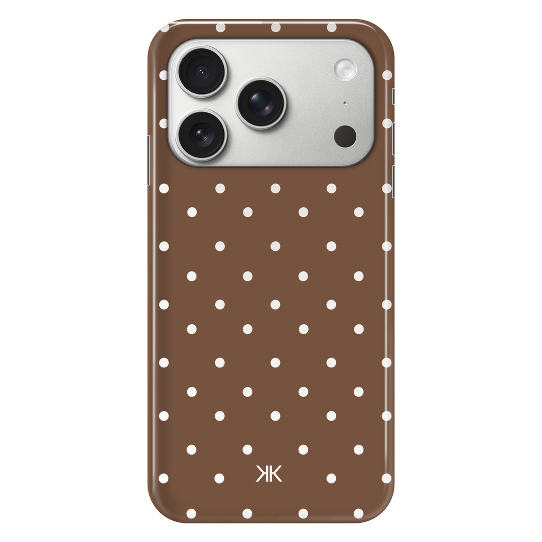 Polka Dot Brown phone case for iPhone 17 Pro