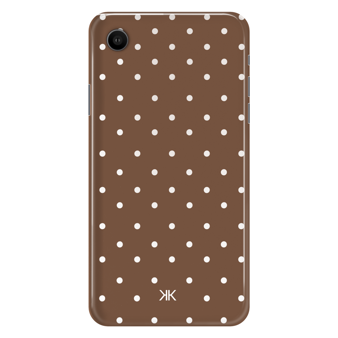 Polka Dot Brown phone case for iPhone XR