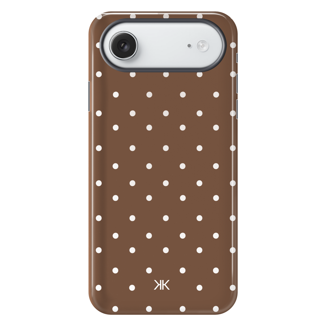 Polka Dot Brown tough phone case for iPhone 17 Air
