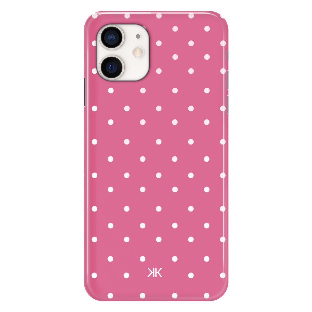 Polka Dot Pink phone case for iPhone 12