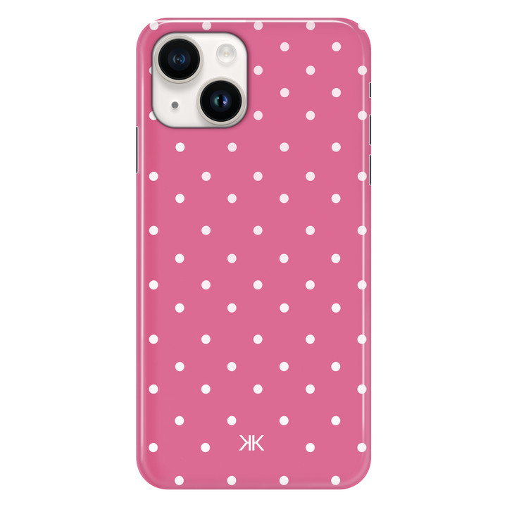 Polka Dot Pink phone case for iPhone 14