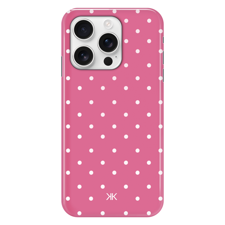 Polka Dot Pink phone case for iPhone 16 Pro