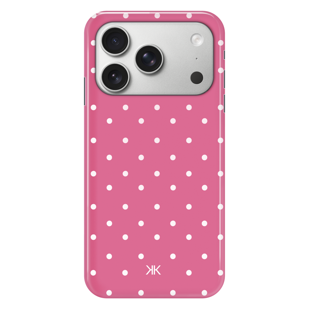 Polka Dot Pink phone case for iPhone 17 Pro