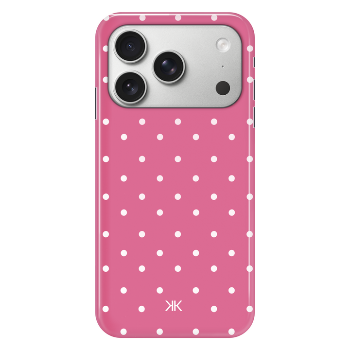 Polka Dot Pink phone case for iPhone 17 Pro