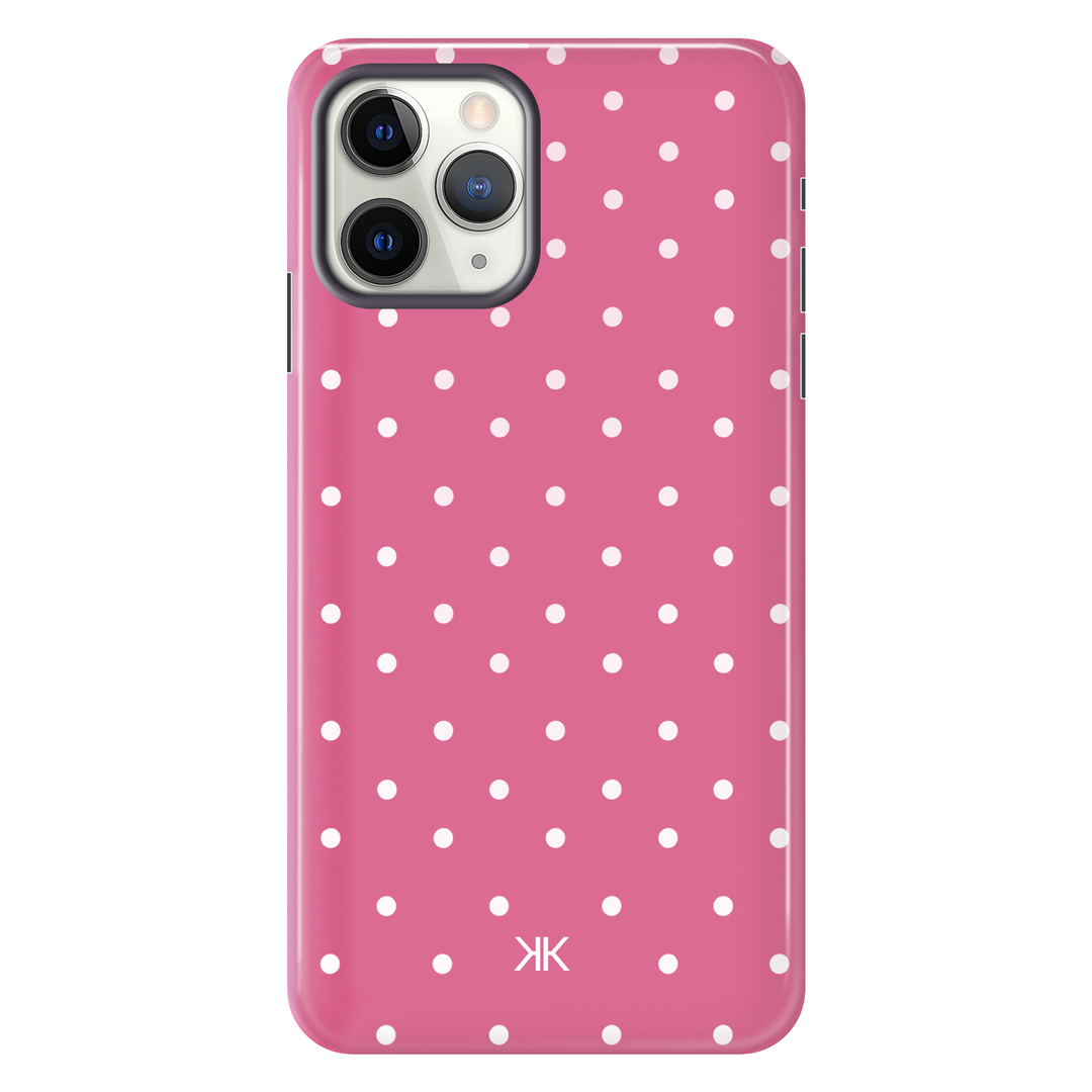 Polka Dot Pink tough phone case for iPhone 11 Pro