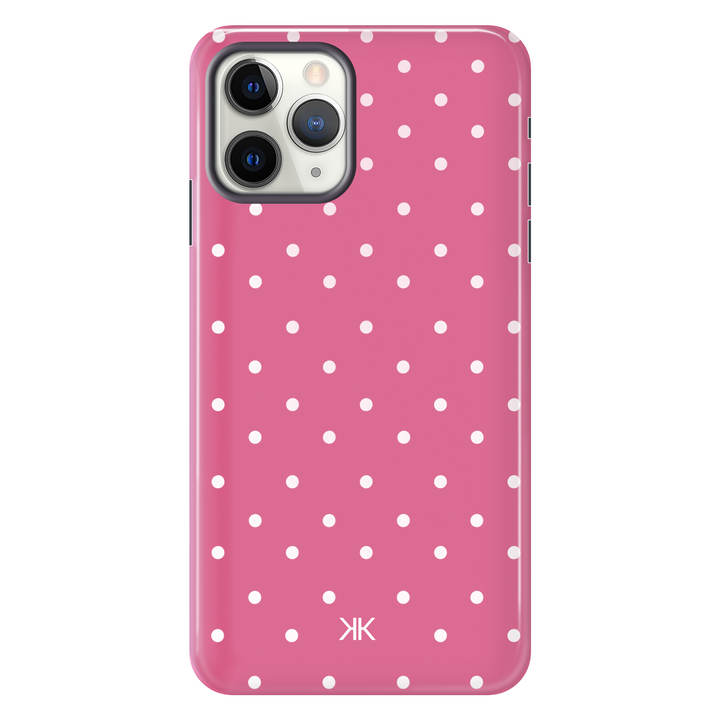 Polka Dot Pink tough phone case for iPhone 11 Pro