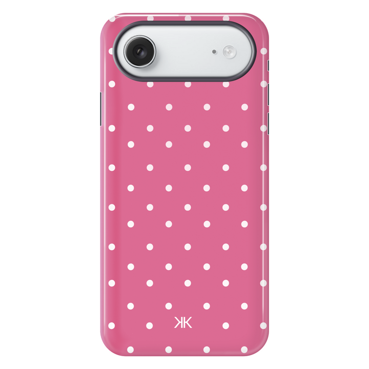 Polka Dot Pink tough phone case for iPhone 17 Air