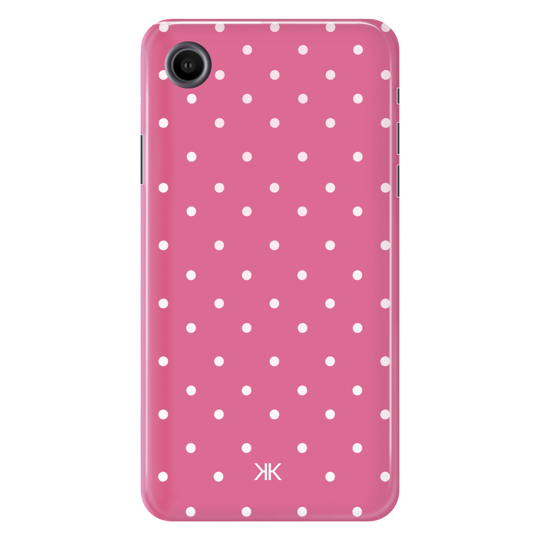 Polka Dot Pink tough phone case for iPhone XR