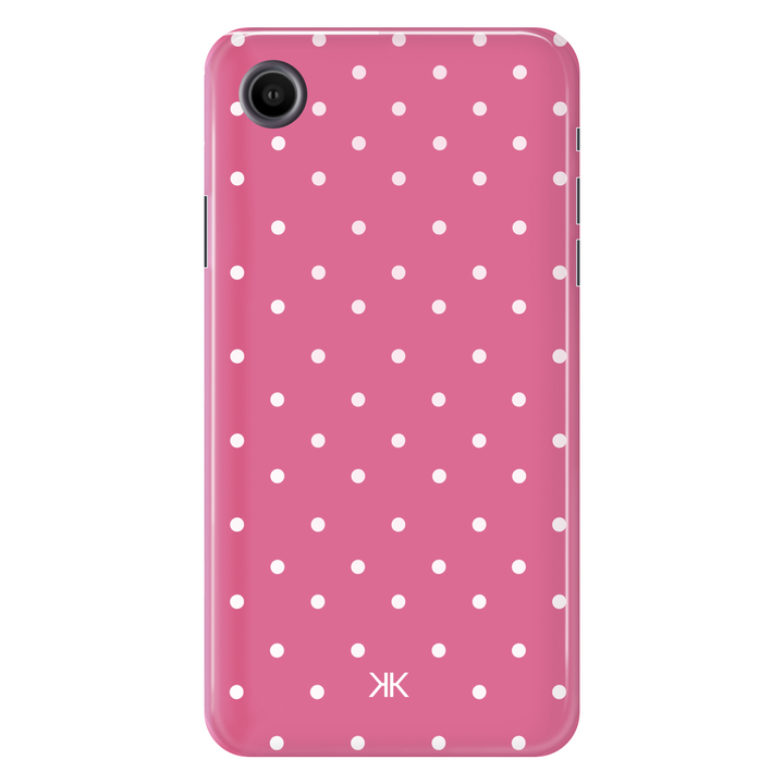 Polka Dot Pink tough phone case for iPhone XR