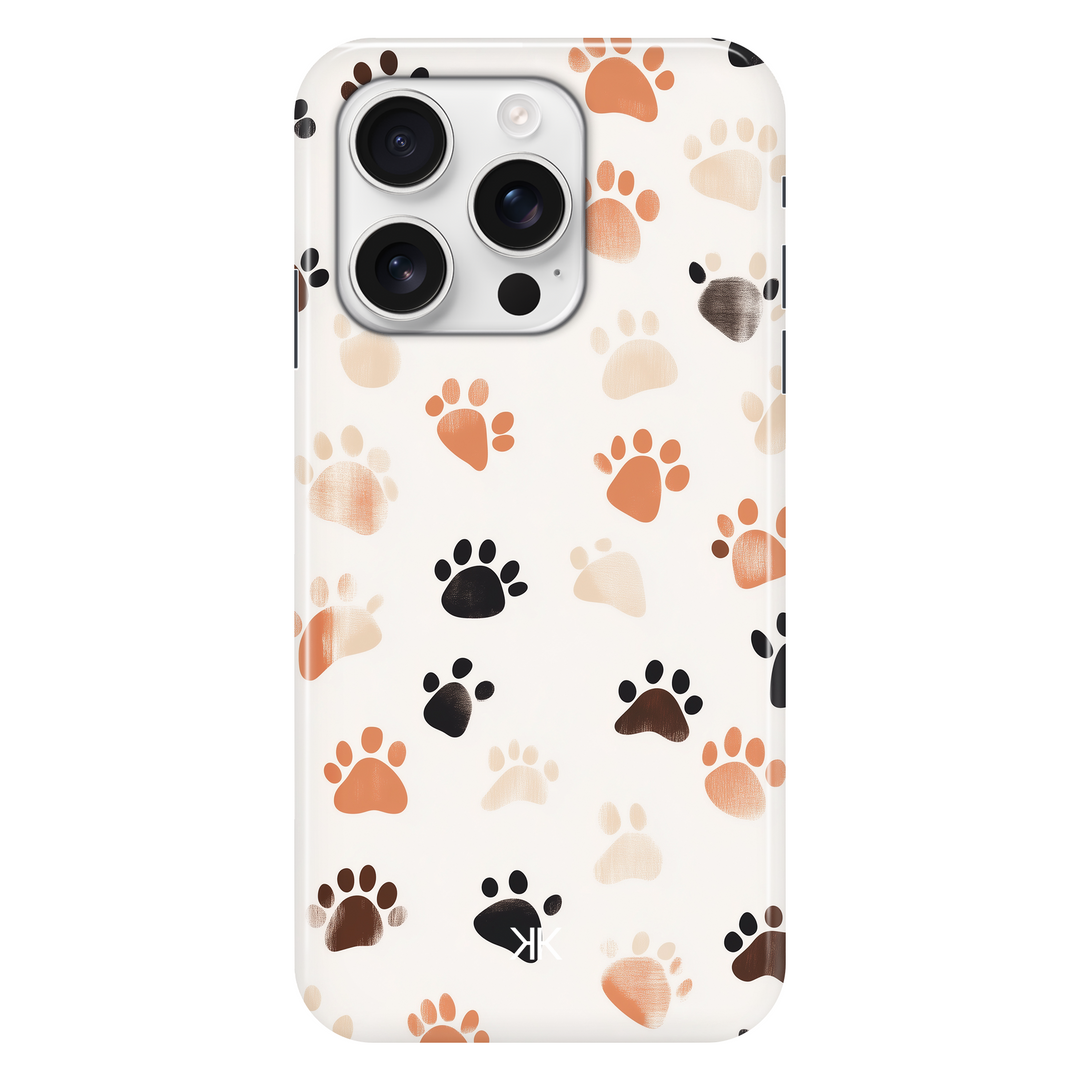 Puppy Paw Prints phone case for iPhone 16 Pro