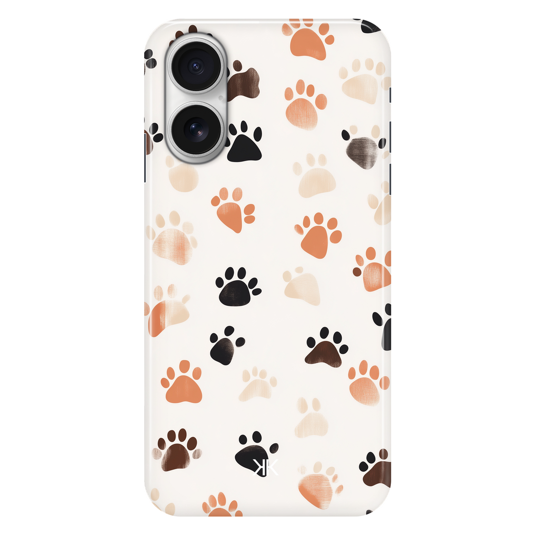 Puppy Paw Prints phone case for iPhone 16