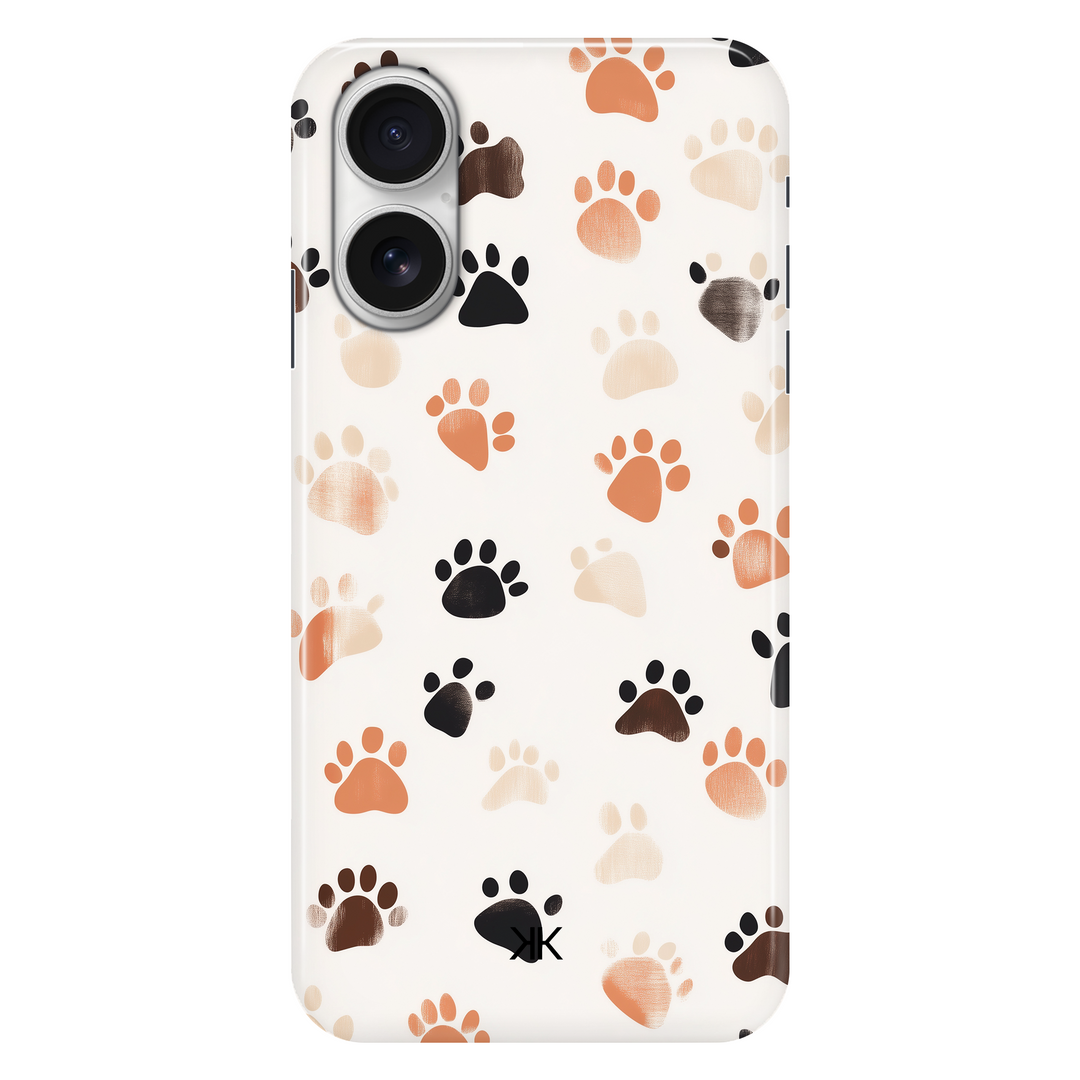 Puppy Paw Prints phone case for iPhone 16