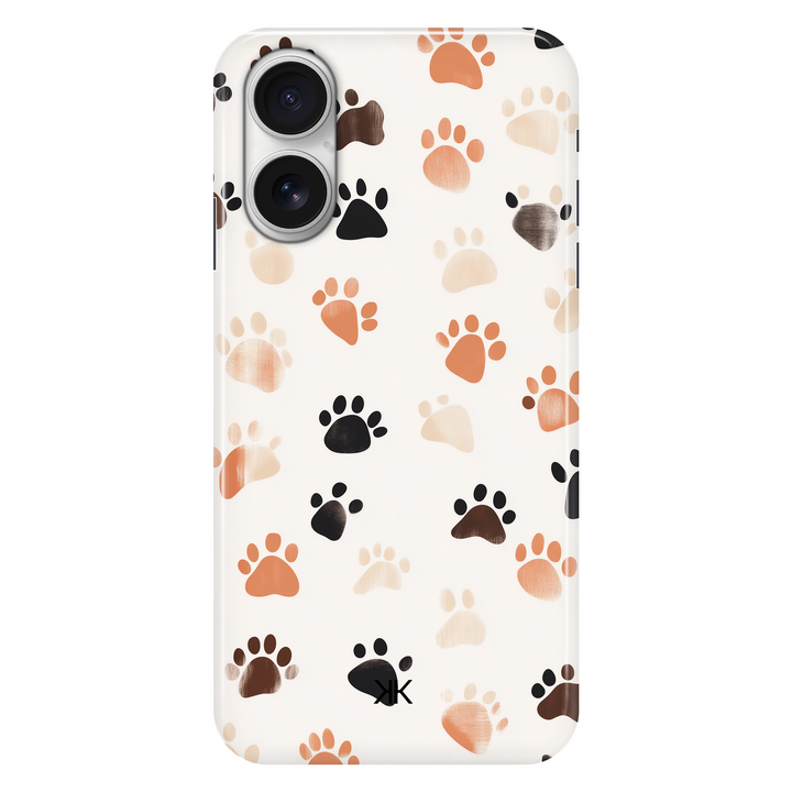 Puppy Paw Prints phone case for iPhone 16