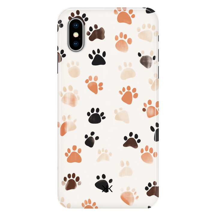 Puppy Paw Prints phone case for iPhone X