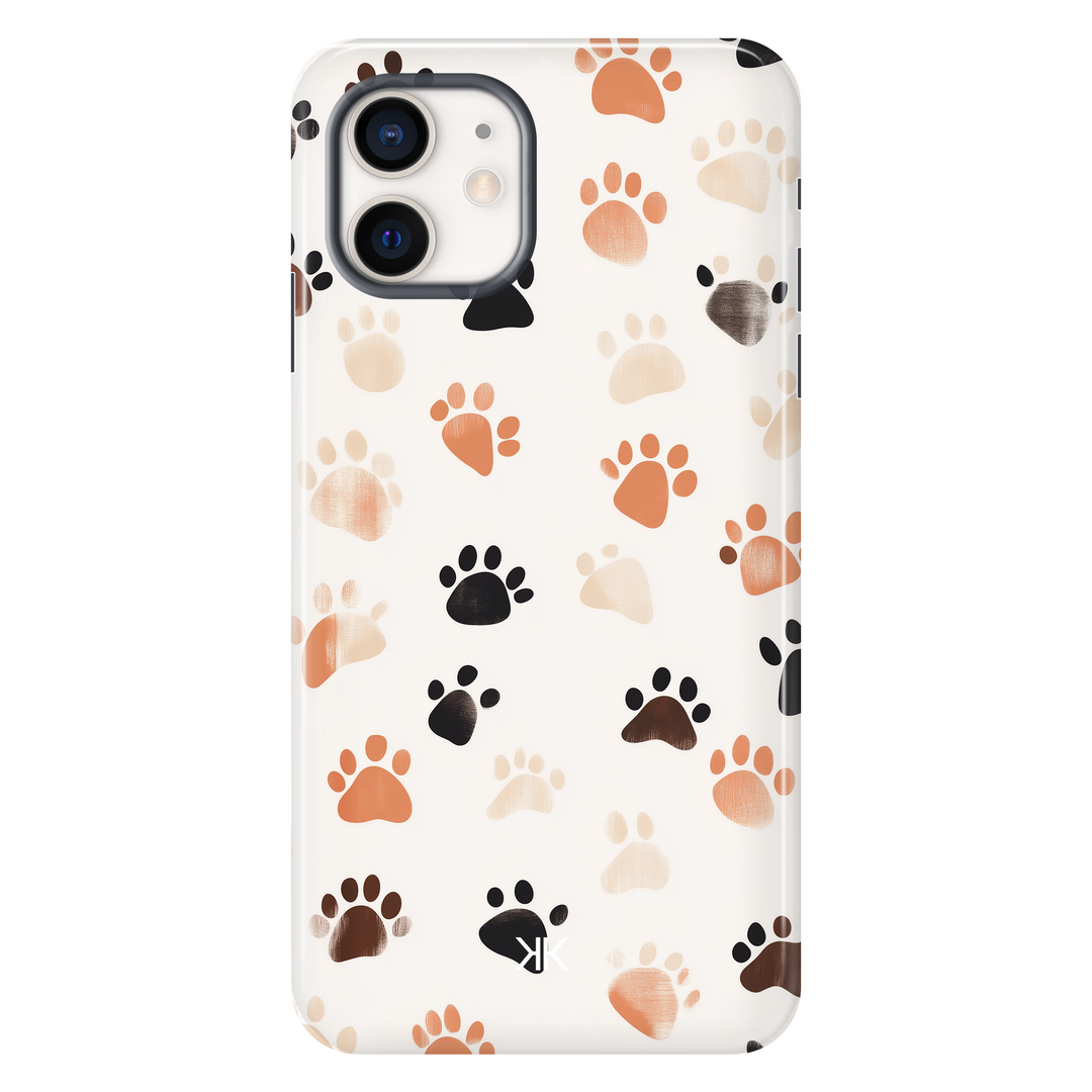 Puppy Paw Prints tough phone case for iPhone 12