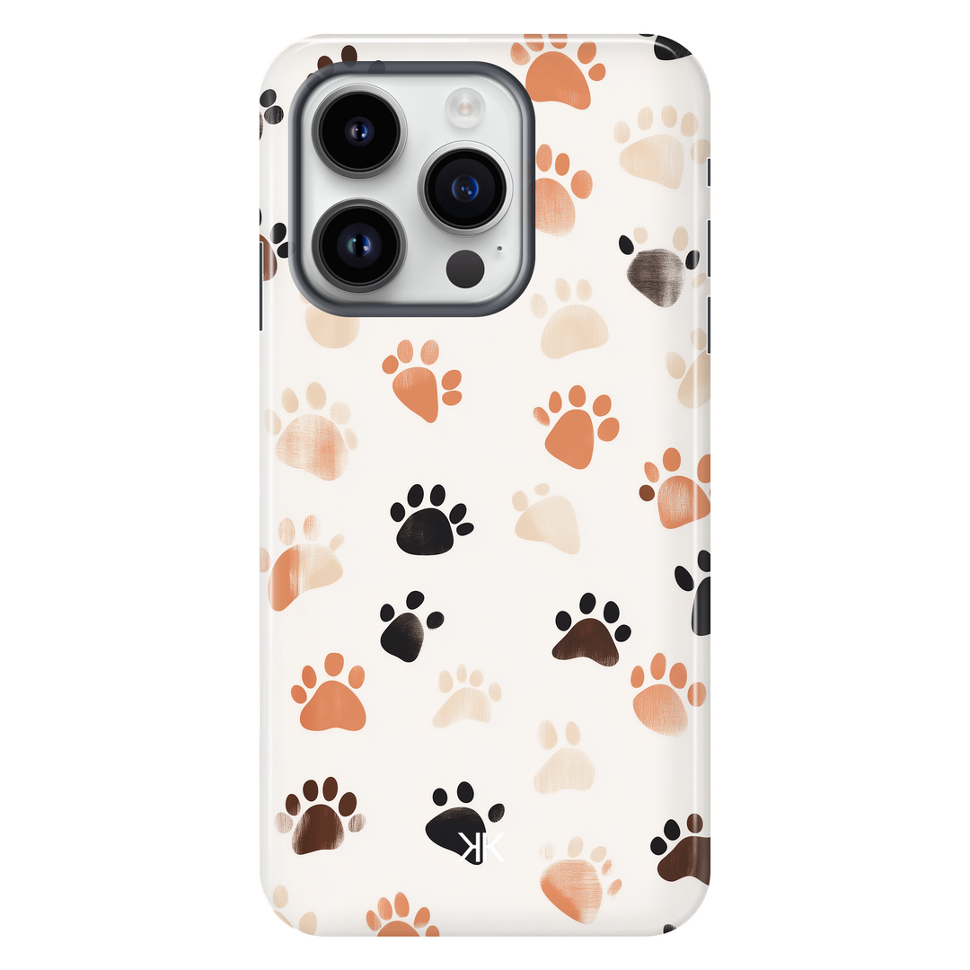 Puppy Paw Prints tough phone case for iPhone 14 Pro