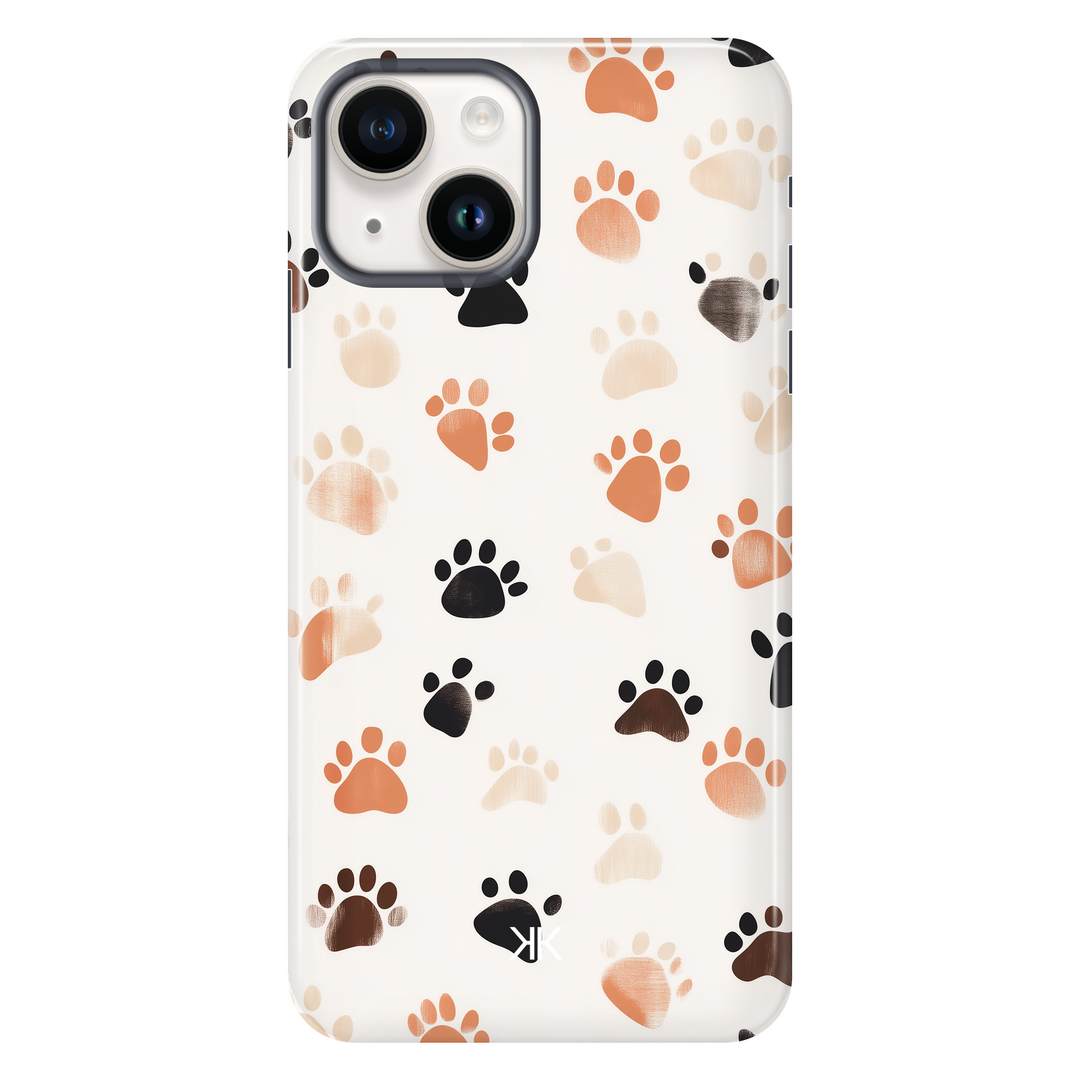 Puppy Paw Prints tough phone case for iPhone 14