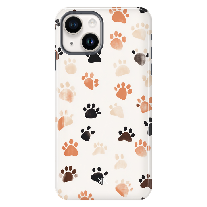 Puppy Paw Prints tough phone case for iPhone 14