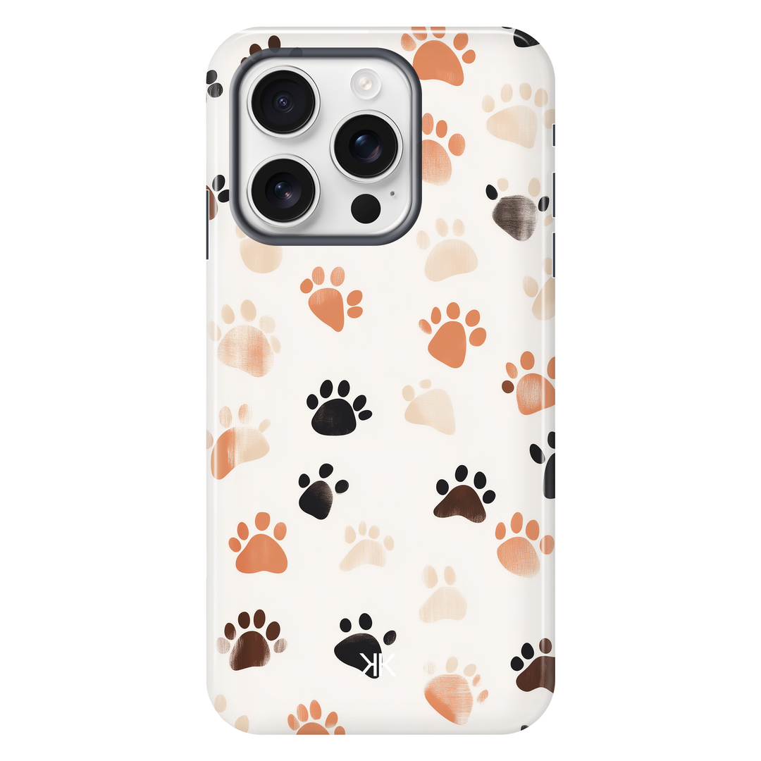 Puppy Paw Prints tough phone case for iPhone 16 Pro