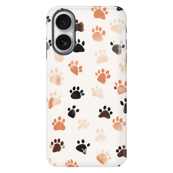 Puppy Paw Prints tough phone case for iPhone 16