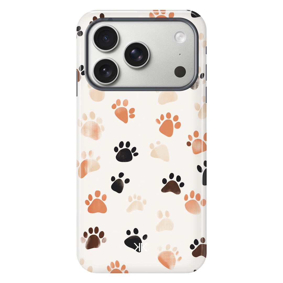 Puppy Paw Prints tough phone case for iPhone 17 Pro