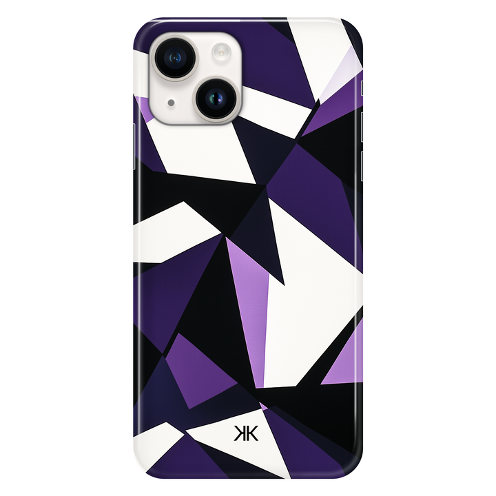 Purple Geometric phone case for iPhone 14