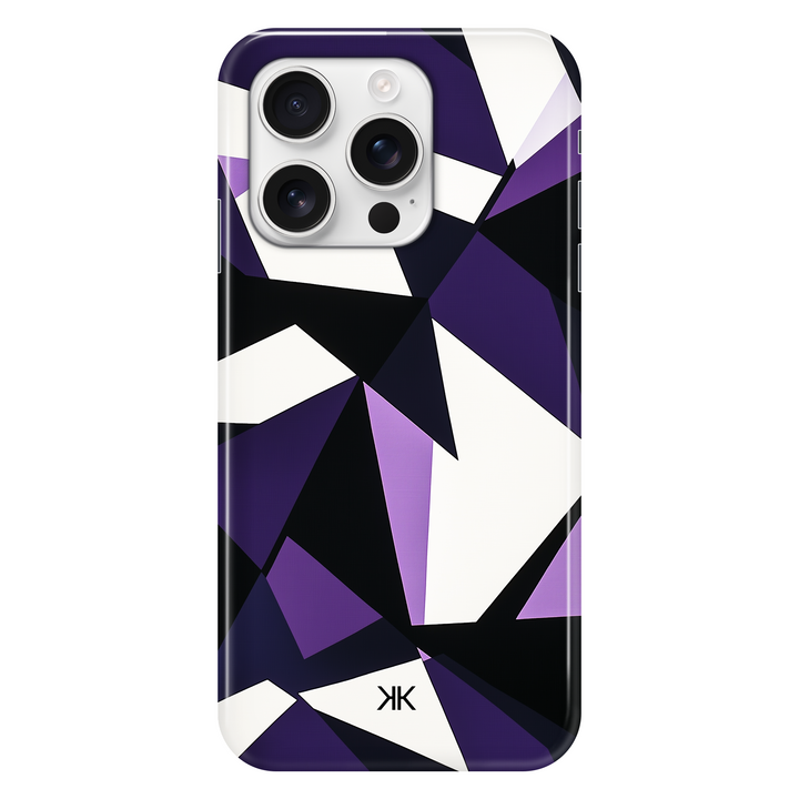 Purple Geometric phone case for iPhone 16 Pro