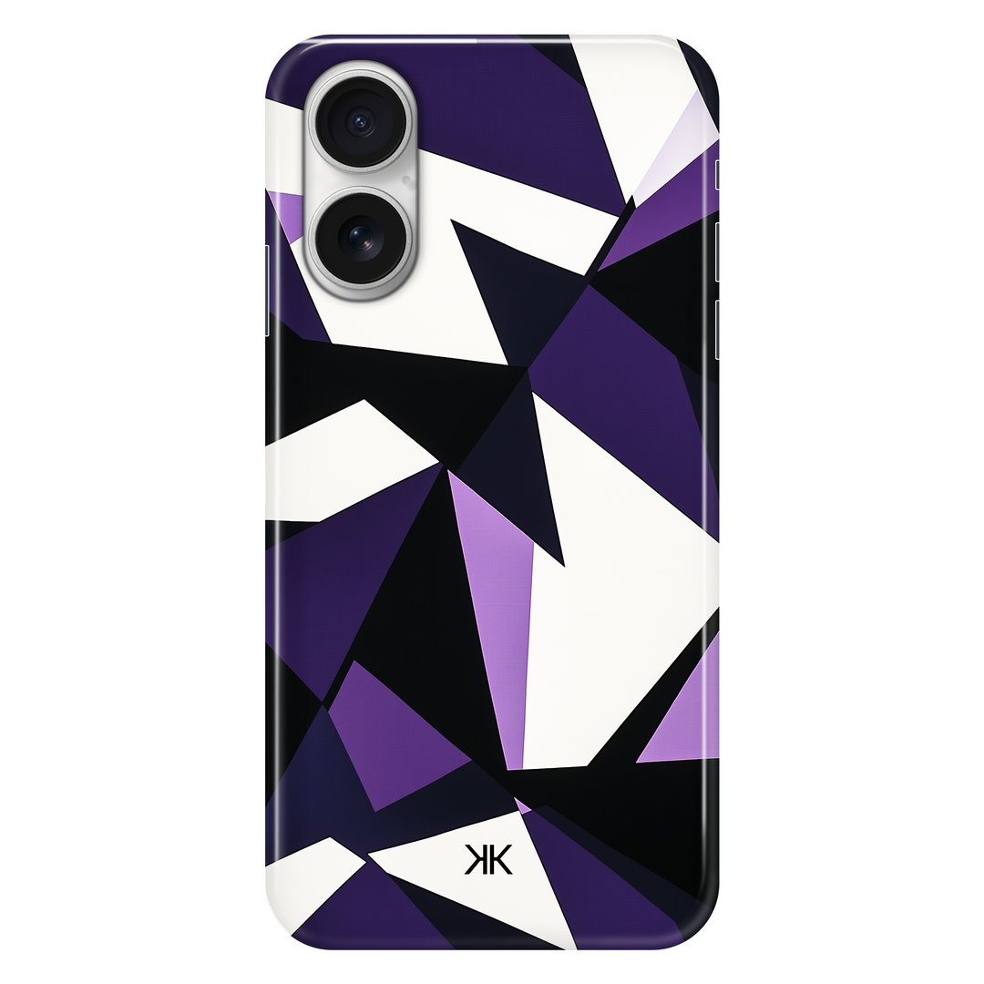 Purple Geometric phone case for iPhone 16