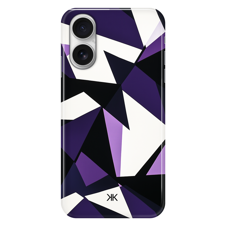 Purple Geometric phone case for iPhone 16