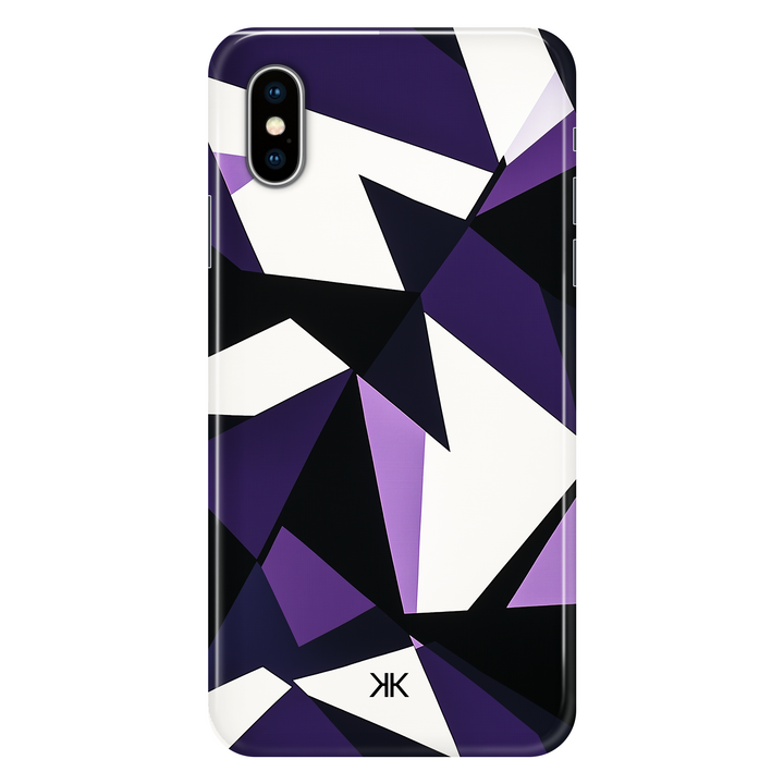 Purple Geometric phone case for iPhone X