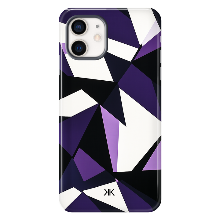 Purple Geometric Phone Case - Tough Case - iphone-12
