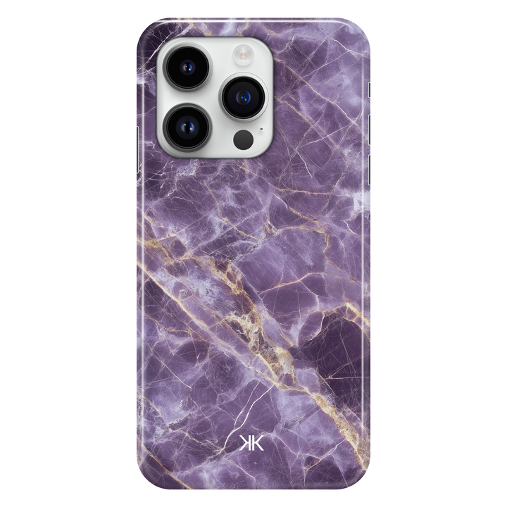 Marble Purple phone case for iPhone 14 Pro