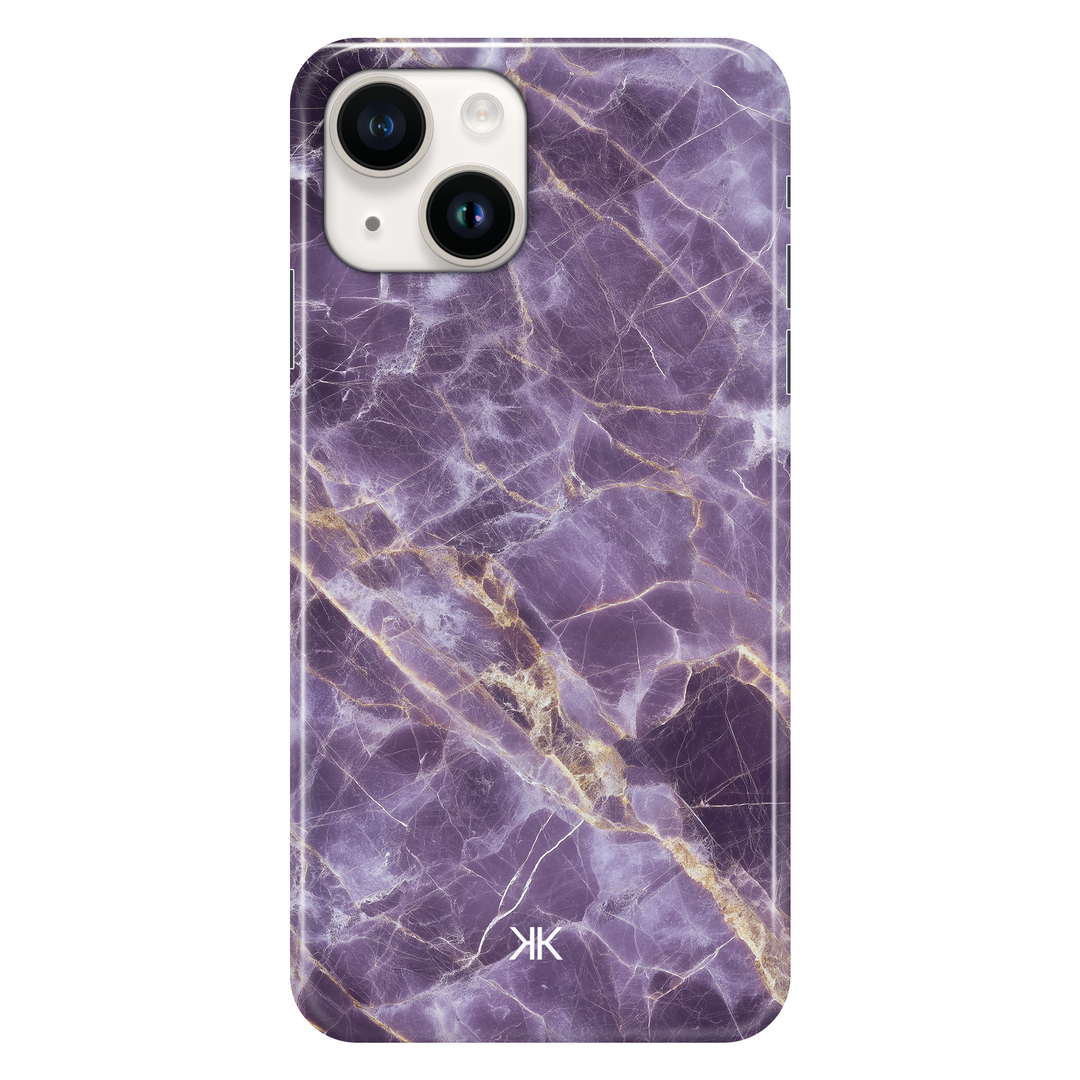 Marble Purple phone case for iPhone 14