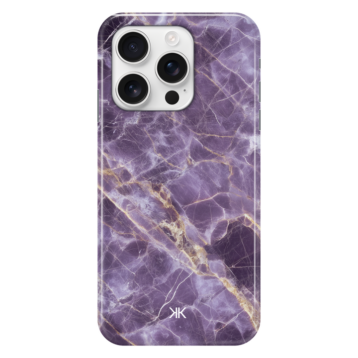 Marble Purple phone case for iPhone 16 Pro