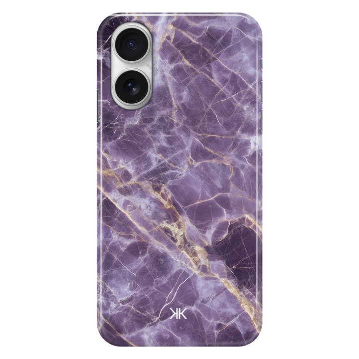 Marble Purple phone case for iPhone 16