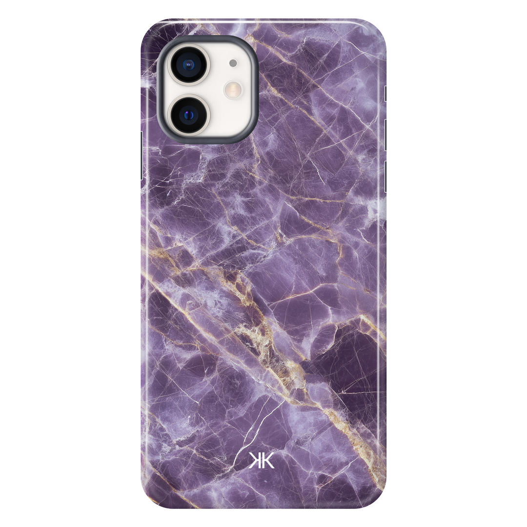 Marble Purple Phone Case - Tough Case - iphone-12